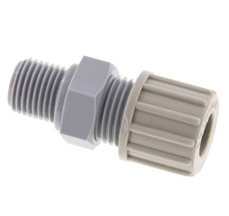 10x8mm & G1/4'' Pa Rechte Knelfitting Buitendraad 10bar [2 Stuks]