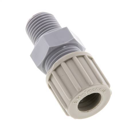 10x8mm & G1/4'' Pa Rechte Knelfitting Buitendraad 10bar [2 Stuks]