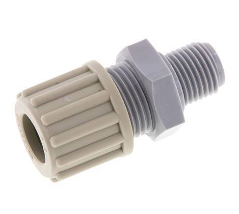 12x9mm & G1/4'' PA Rechte Knelfitting Buitendraad 10bar