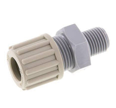 12x10mm & G1/4'' PA Rechte Knelfitting Buitendraad 10bar