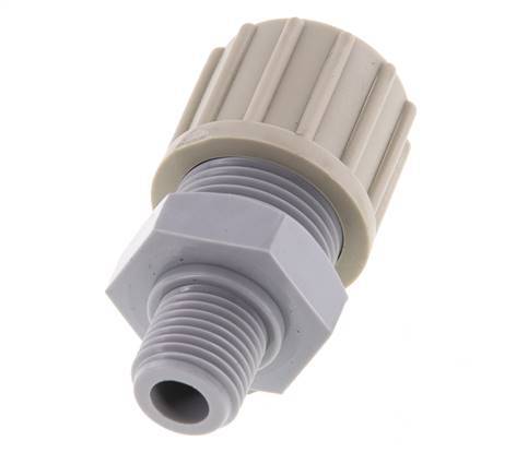 14x12mm & G1/4'' PA Rechte Knelfitting Buitendraad 10bar