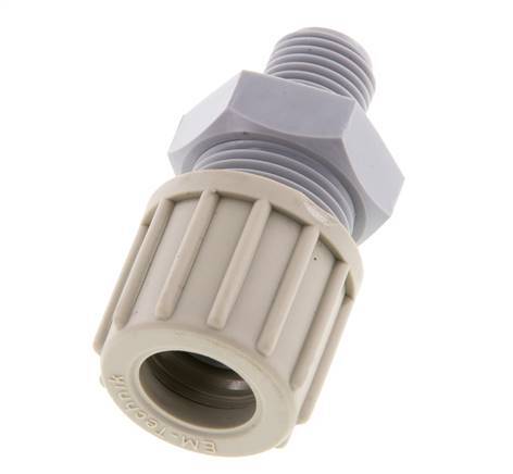 14x12mm & G1/4'' PA Rechte Knelfitting Buitendraad 10bar