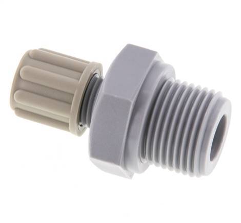 6x4mm & G3/8'' Pa Rechte Knelfitting Buitendraad 10bar [2 Stuks]