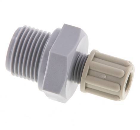 6x4mm & G3/8'' Pa Rechte Knelfitting Buitendraad 10bar [2 Stuks]