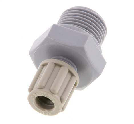 6x4mm & G3/8'' Pa Rechte Knelfitting Buitendraad 10bar [2 Stuks]