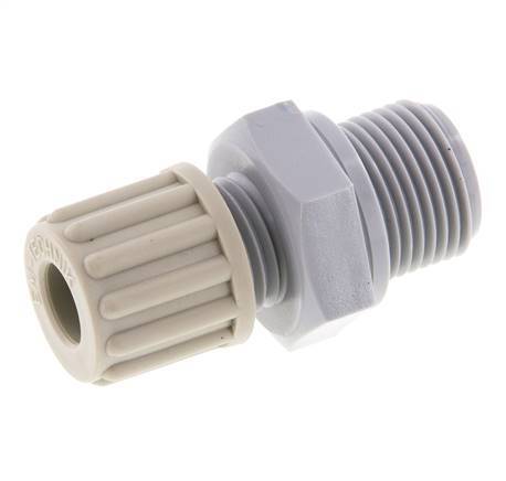 8x6mm & G3/8'' Pa Rechte Knelfitting Buitendraad 10bar [2 Stuks]