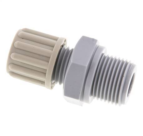 8x6mm & G3/8'' Pa Rechte Knelfitting Buitendraad 10bar [2 Stuks]