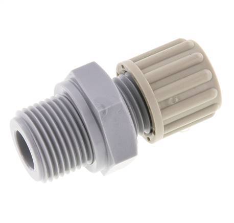 8x6mm & G3/8'' Pa Rechte Knelfitting Buitendraad 10bar [2 Stuks]