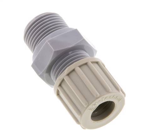 10x8mm & G3/8'' PA Rechte Knelfitting Buitendraad 10bar