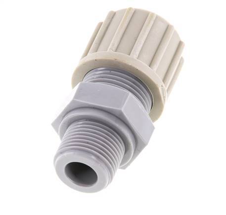 14x12mm & G3/8'' PA Rechte Knelfitting Buitendraad 10bar