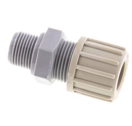 14x12mm & G3/8'' PA Rechte Knelfitting Buitendraad 10bar