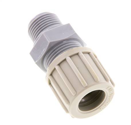 14x12mm & G3/8'' PA Rechte Knelfitting Buitendraad 10bar