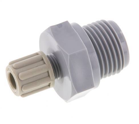 6x4mm & G1/2'' Pa Rechte Knelfitting Buitendraad 10bar [2 Stuks]