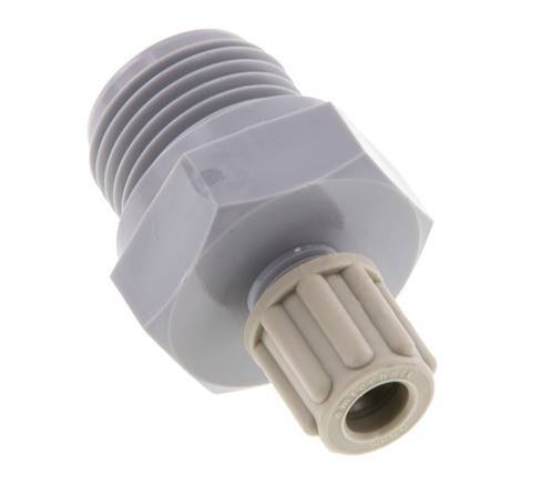 6x4mm & G1/2'' Pa Rechte Knelfitting Buitendraad 10bar [2 Stuks]