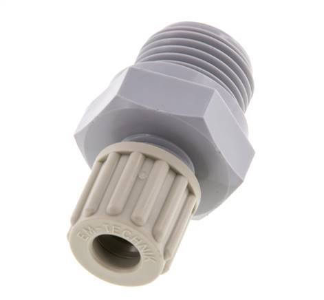 8x6mm & G1/2'' PA Rechte Knelfitting Buitendraad 10bar