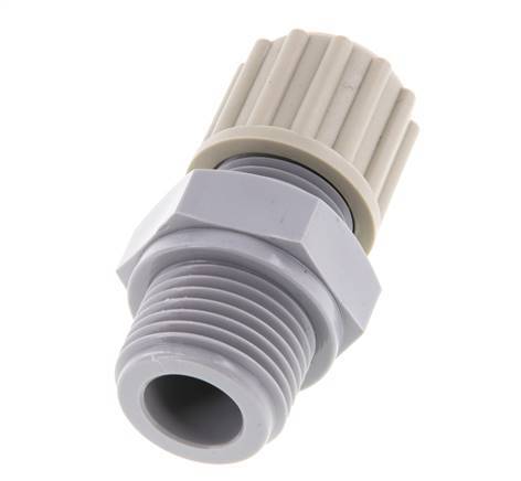 12x10mm & G1/2'' PA Rechte Knelfitting Buitendraad 10bar