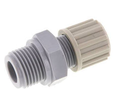 12x10mm & G1/2'' PA Rechte Knelfitting Buitendraad 10bar