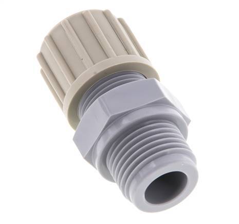 14x12mm & G1/2'' PA Rechte Knelfitting Buitendraad 10bar