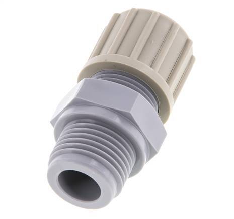 14x12mm & G1/2'' PA Rechte Knelfitting Buitendraad 10bar