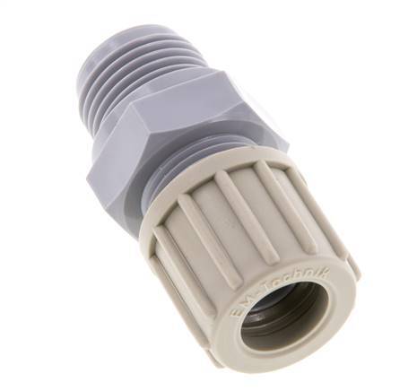 14x12mm & G1/2'' PA Rechte Knelfitting Buitendraad 10bar