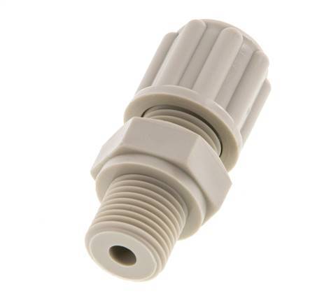 6x4mm & G1/8'' Pp Rechte Knelfitting Buitendraad 10bar [2 Stuks]