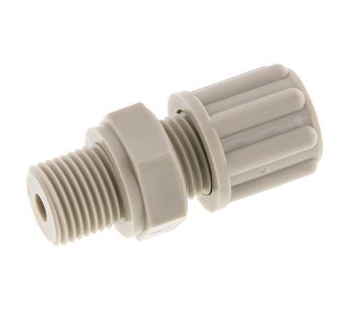 6x4mm & G1/8'' Pp Rechte Knelfitting Buitendraad 10bar [2 Stuks]