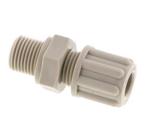 6x4mm & G1/8'' Pp Rechte Knelfitting Buitendraad 10bar [2 Stuks]