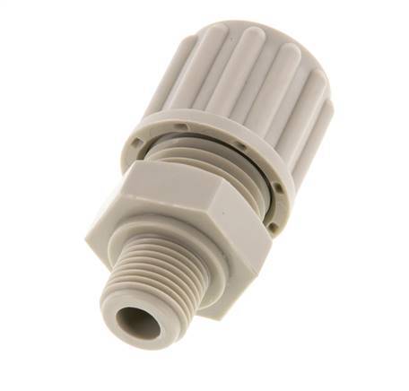 8x6mm & G1/8'' PP Rechte Knelfitting Buitendraad 10bar