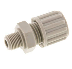 8x6mm & G1/8'' PP Rechte Knelfitting Buitendraad 10bar