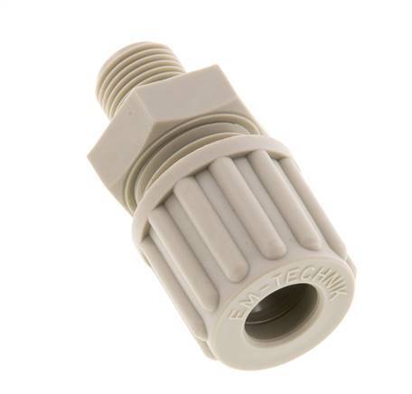 8x6mm & G1/8'' PP Rechte Knelfitting Buitendraad 10bar