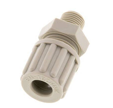 8x6mm & G1/8'' PP Rechte Knelfitting Buitendraad 10bar