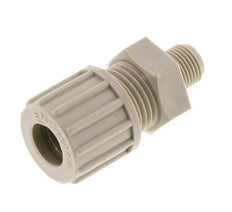 10x8mm & G1/8'' PP Rechte Knelfitting Buitendraad 10bar