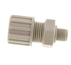 10x8mm & G1/8'' PP Rechte Knelfitting Buitendraad 10bar