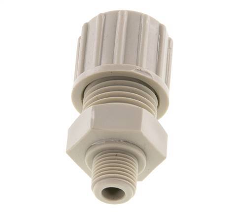 10x8mm & G1/8'' PP Rechte Knelfitting Buitendraad 10bar