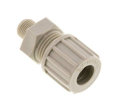 10x8mm & G1/8'' PP Rechte Knelfitting Buitendraad 10bar