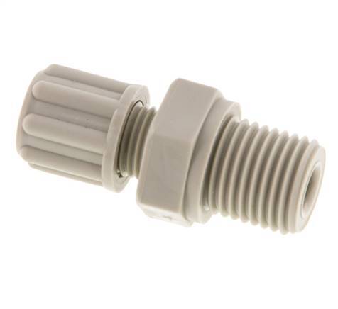 6x4mm & G1/4'' Pp Rechte Knelfitting Buitendraad 10bar [2 Stuks]