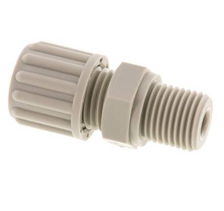 8x6mm & G1/4'' PP Rechte Knelfitting Buitendraad 10bar