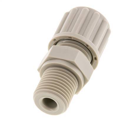 8x6mm & G1/4'' PP Rechte Knelfitting Buitendraad 10bar