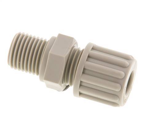 8x6mm & G1/4'' PP Rechte Knelfitting Buitendraad 10bar