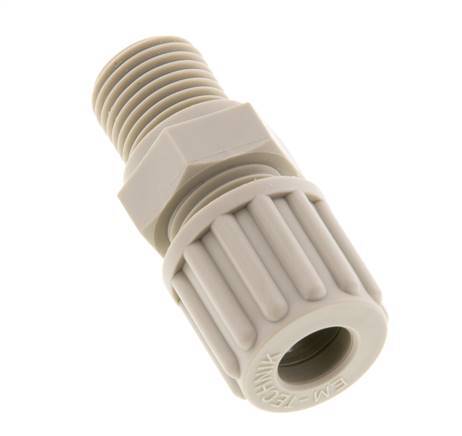 8x6mm & G1/4'' PP Rechte Knelfitting Buitendraad 10bar