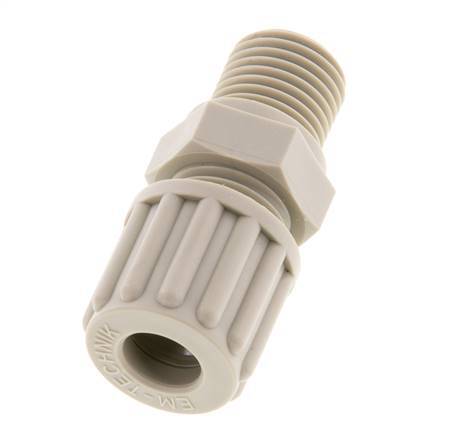 8x6mm & G1/4'' PP Rechte Knelfitting Buitendraad 10bar