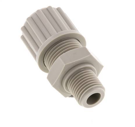 12x10mm & G1/4'' PP Rechte Knelfitting Buitendraad 10bar