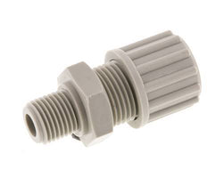 12x10mm & G1/4'' PP Rechte Knelfitting Buitendraad 10bar