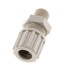 12x10mm & G1/4'' PP Rechte Knelfitting Buitendraad 10bar