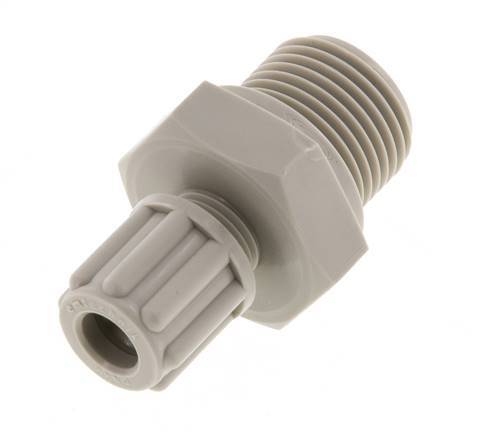 6x4mm & G3/8'' PP Rechte Knelfitting Buitendraad 10bar