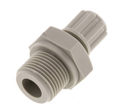 6x4mm & G3/8'' PP Rechte Knelfitting Buitendraad 10bar