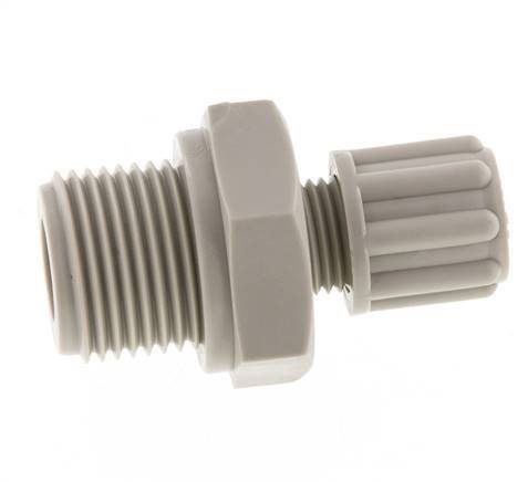 6x4mm & G3/8'' PP Rechte Knelfitting Buitendraad 10bar