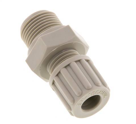 8x6mm & G3/8'' PP Rechte Knelfitting Buitendraad 10bar