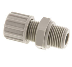 10x8mm & G3/8'' PP Rechte Knelfitting Buitendraad 10bar