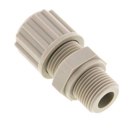 12x10mm & G3/8'' PP Rechte Knelfitting Buitendraad 10bar